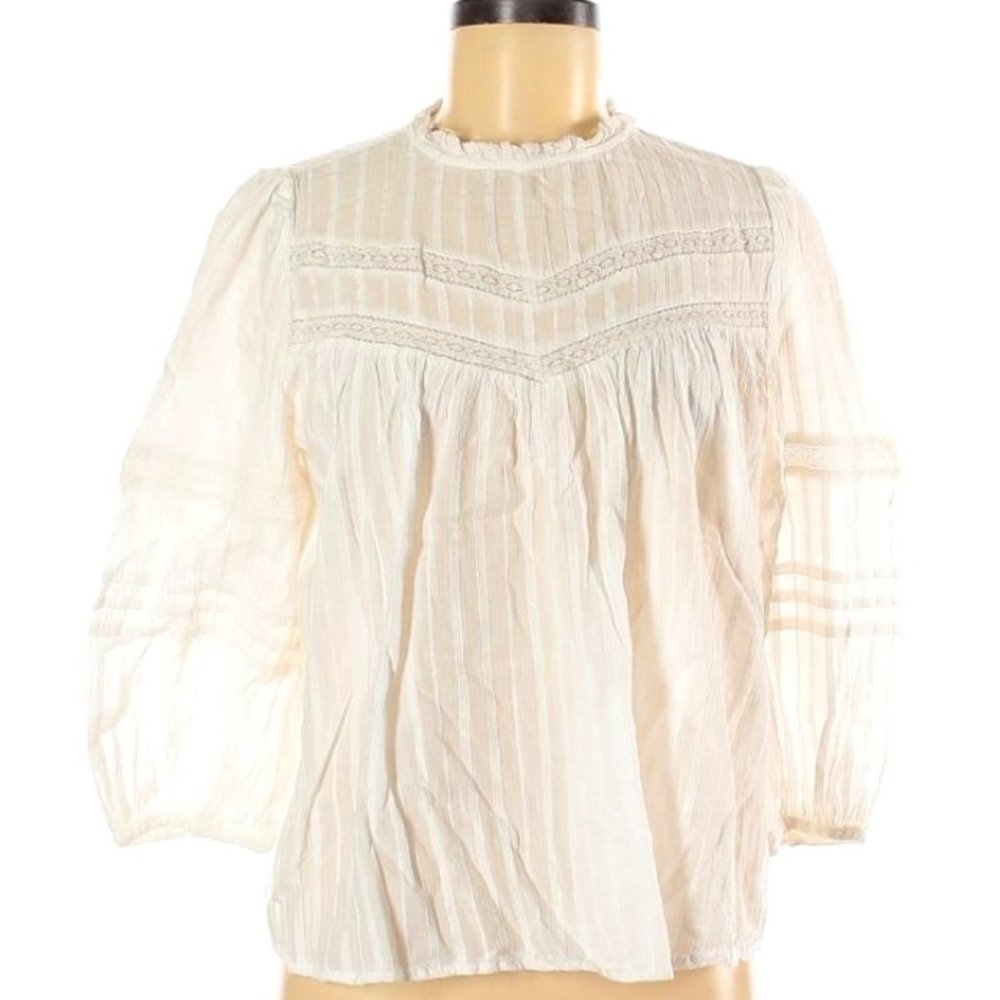 Universal Thread White Cotton Blouse - Size M - EUC